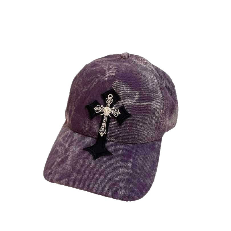 Men's Velvet Embroidered Cross Baseball Cap Stornfield