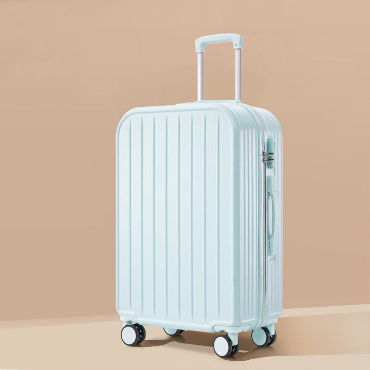 lightweight ABS hardshell spinner suitcase with telescopic handle and matching cosmetic case Stornfield