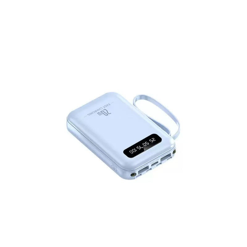 Compact multi-port portable power bank with built-in cables Stornfield