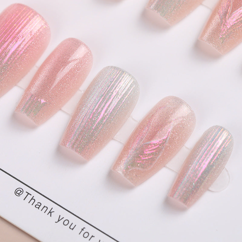 Shimmering Glitter Press-On Nail Set Stornfield