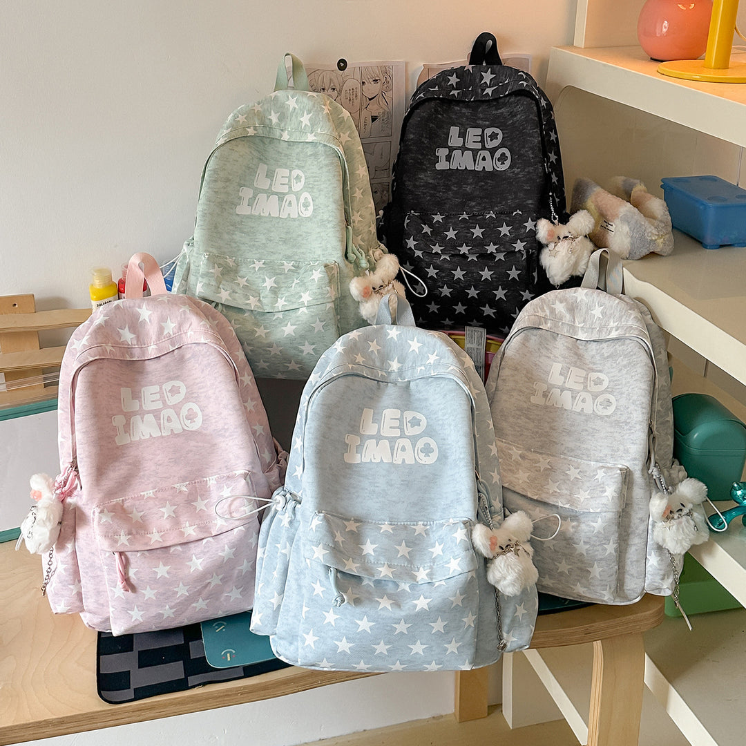 Fun Starry Patterned Backpack Stornfield