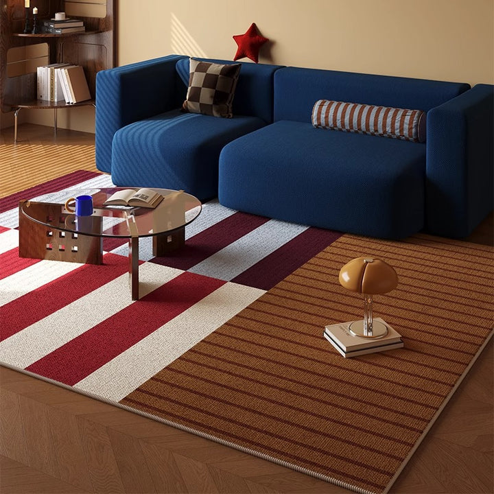 Checkered Pattern Area Rug Stornfield