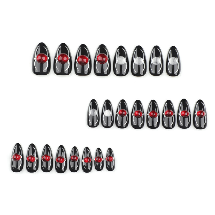 Glamorous stiletto nails with radiant accents Stornfield
