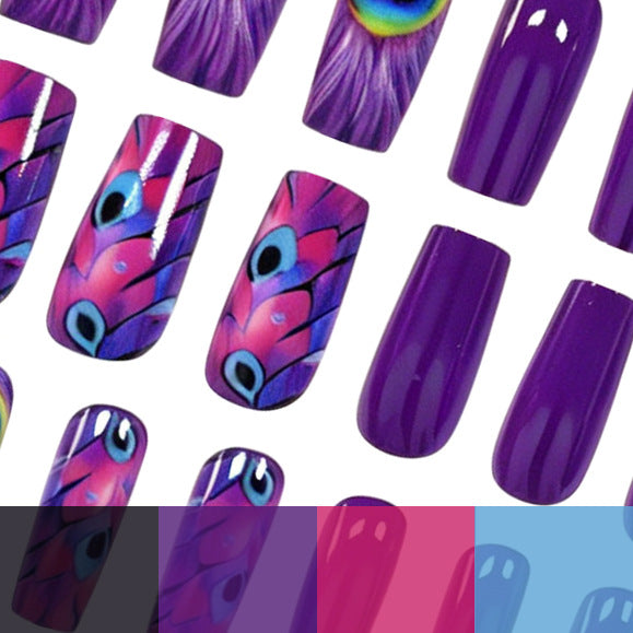 Artistic Peacock Nail Art Stornfield