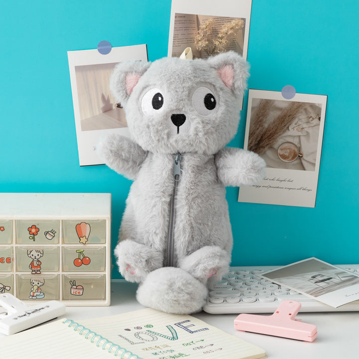 Cute Plush Cat-Themed Pencil Case Stornfield