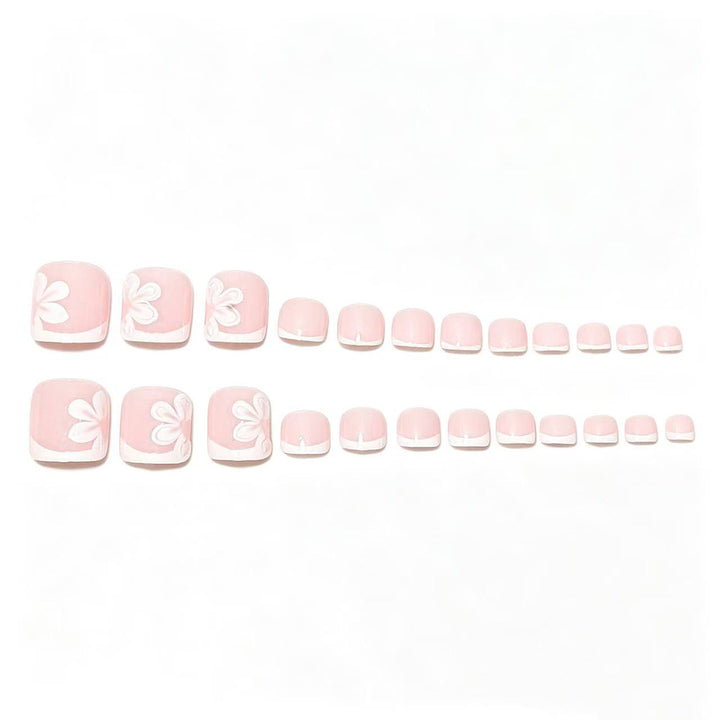 Elegant French Tip Pedicure Set Stornfield