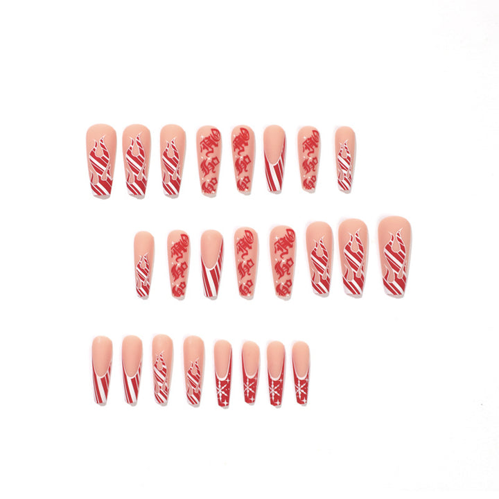 Artistic nail extensions in festive design Stornfield