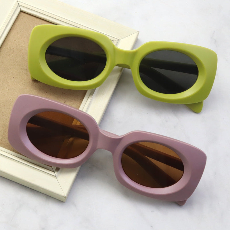 Contemporary Matte Square Sunglasses Stornfield