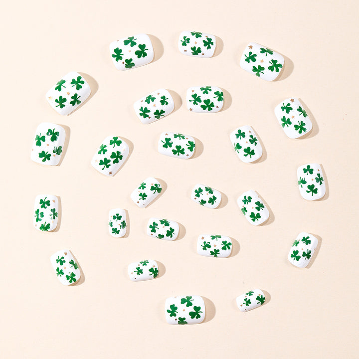Shamrock-Themed Nail Art Extensions Stornfield