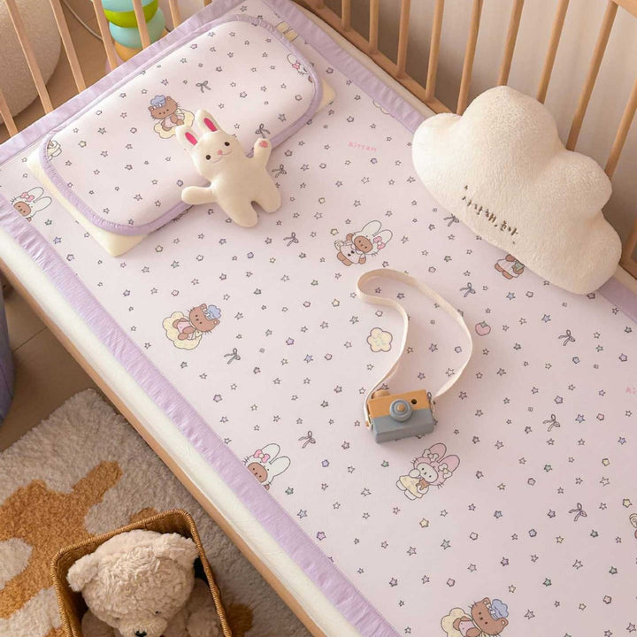 Waterproof Baby Mattress Cover with Cute Dog Prints and Breathable Cover