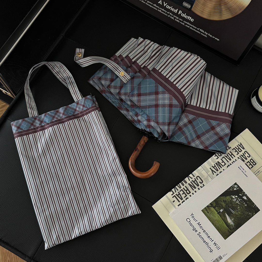 Women's foldable shopping bag with umbrella Stornfield
