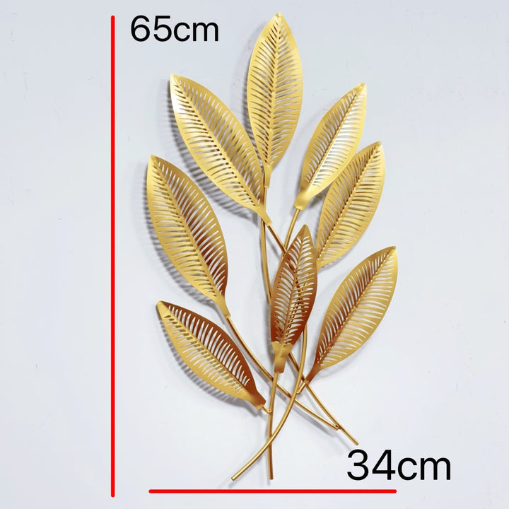 Modern Leaf Metal Wall Art Stornfield