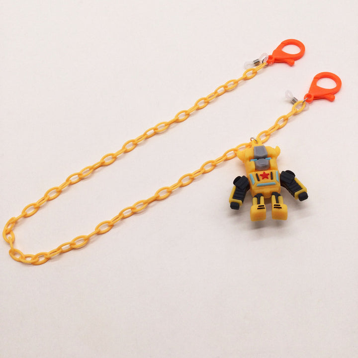 Playful glasses holder chain with robot motif Stornfield