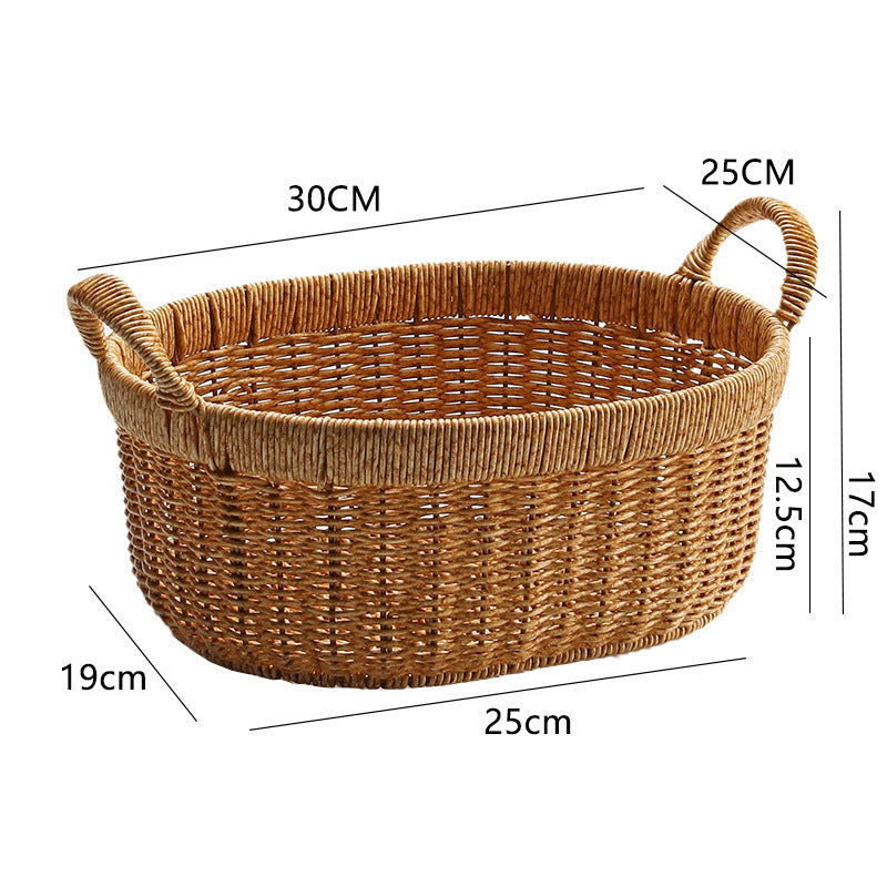 Handcrafted Wicker Storage Basket Stornfield