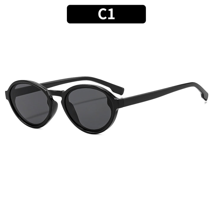 Vintage-Inspired Elegant Oval Sunglasses
