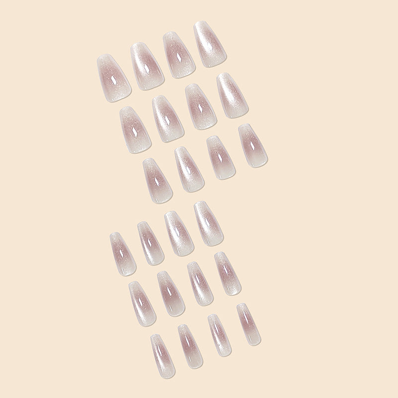 Elegant Ombre Glitter Nail Extensions