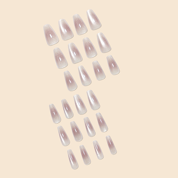 Elegant Ombre Glitter Nail Extensions