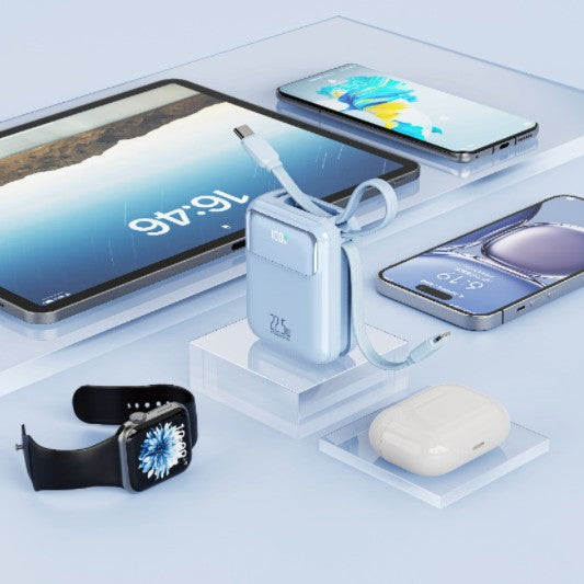 Compact power bank with multifunctional connection and digital charging display Stornfield