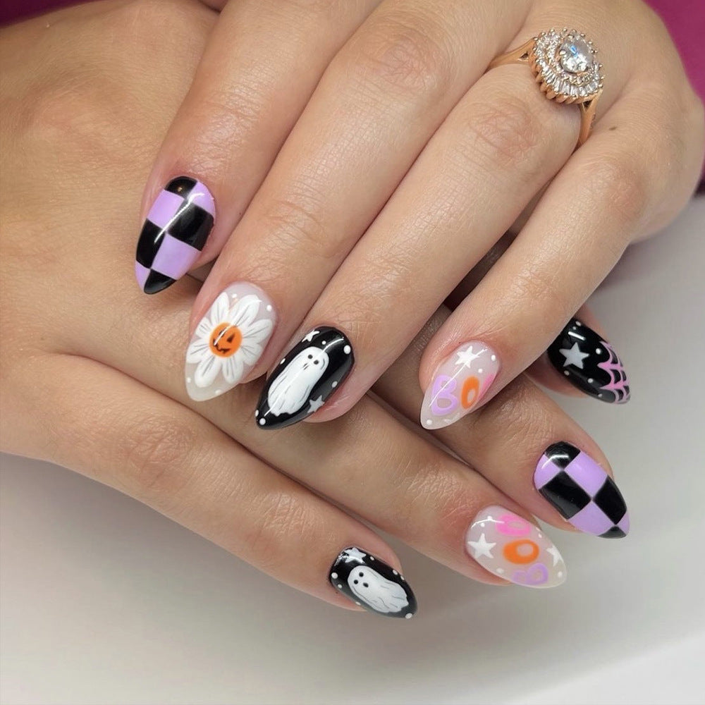 Artistic Halloween-Themed Press-On Nails Stornfield 1787543008