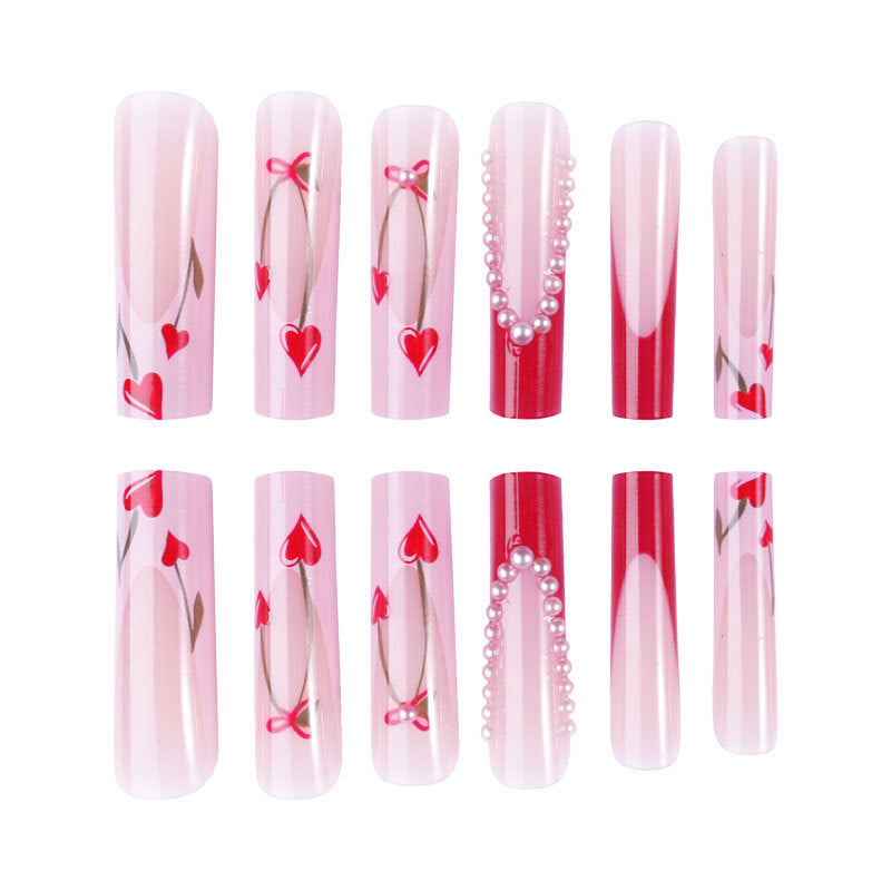 Artistic Press-On Nail Design