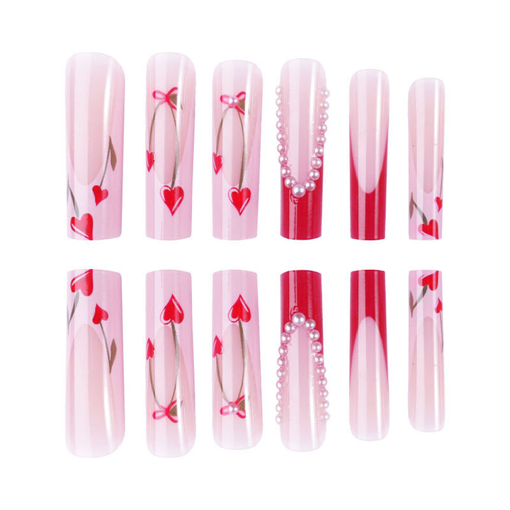 Artistic Press-On Nail Design