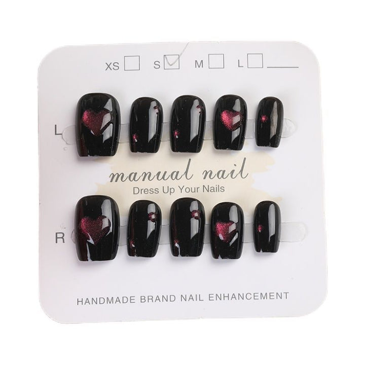 Heart Pattern Press-On Nail Set Stornfield