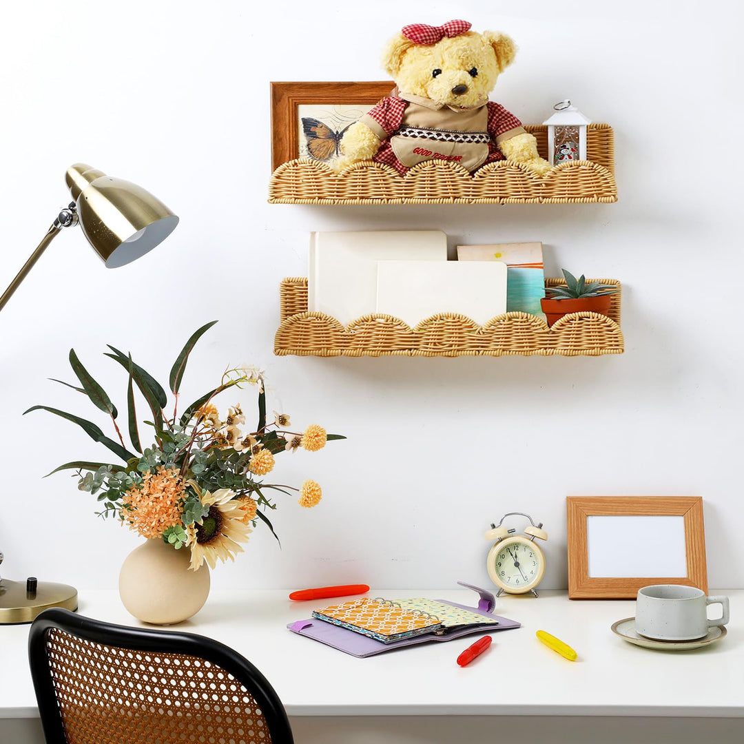 Rattan step shelf Stornfield