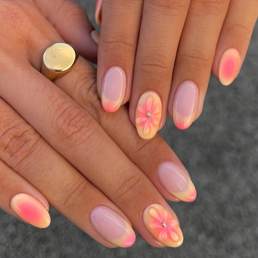 Floral Design Press-On Nails Stornfield