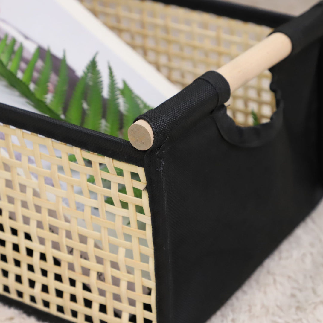 Modern storage container with rattan look Stornfield