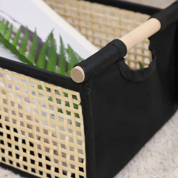 Modern storage container with rattan look Stornfield