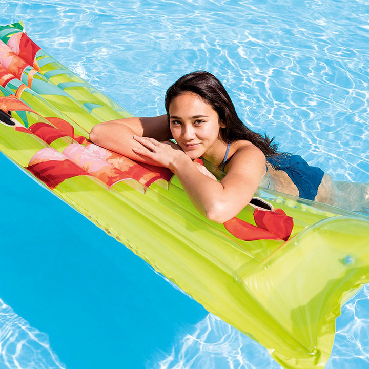 Women Inflatable Lounge with Tropical Pattern Stornfield