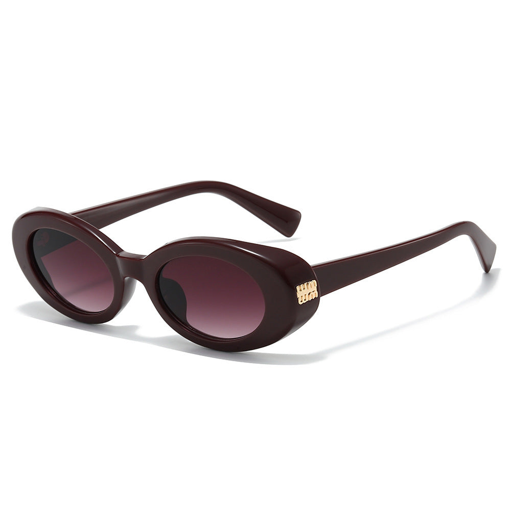 Statement Oval Frame Sunglasses Stornfield