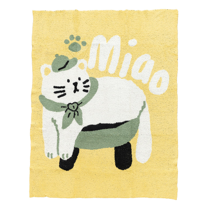 Cozy Cartoon Cat Blanket