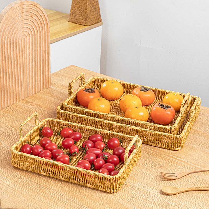 Handcrafted Woven Serving Tray Stornfield
