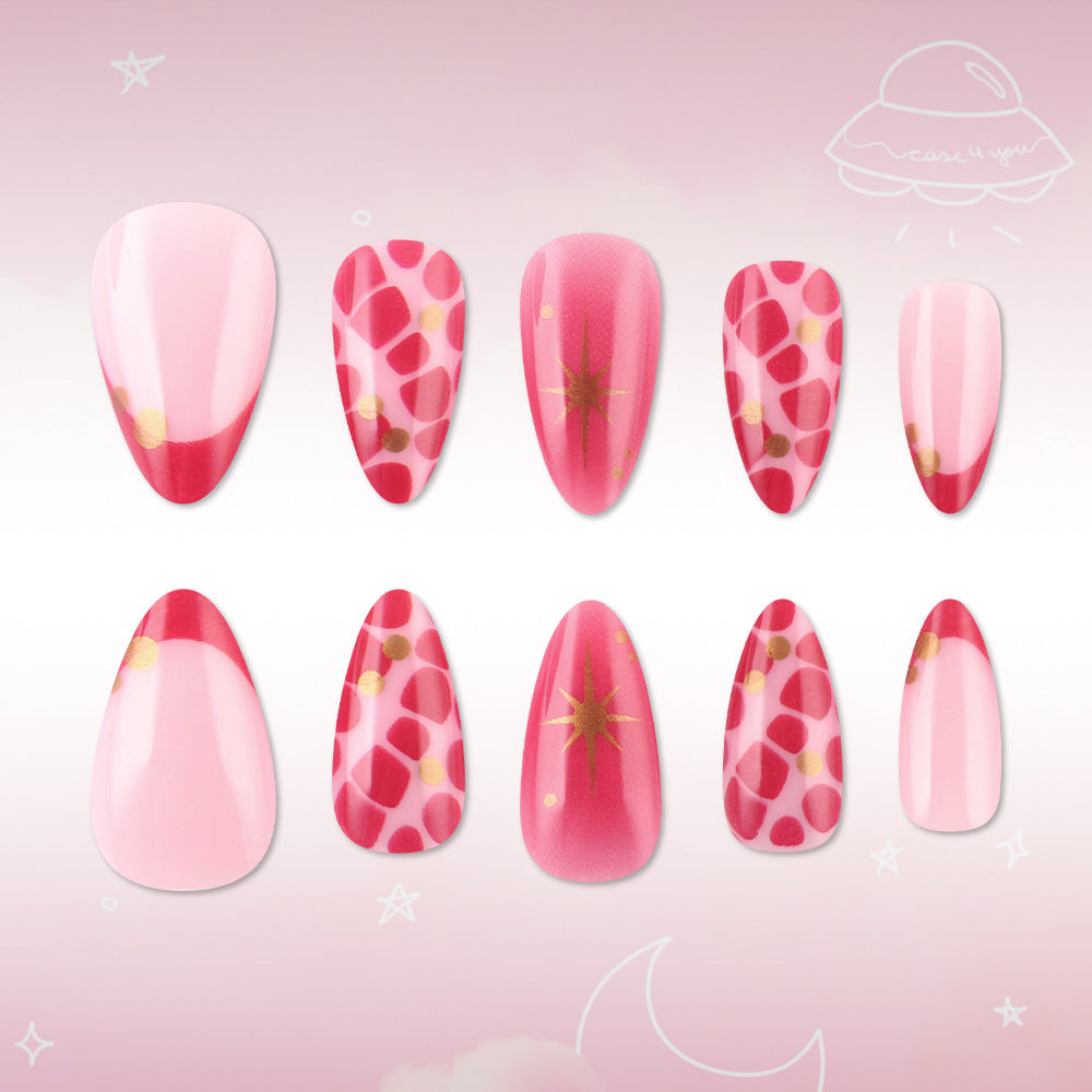Decorative Nail Art Set with Golden Accents Stornfield