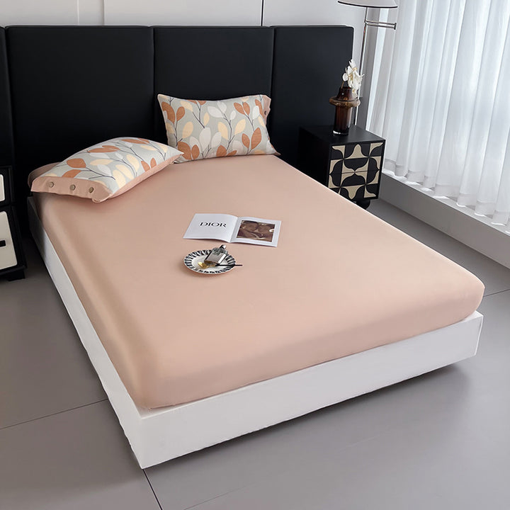 Fitted sheet made of elastic jersey with extra deep pocket