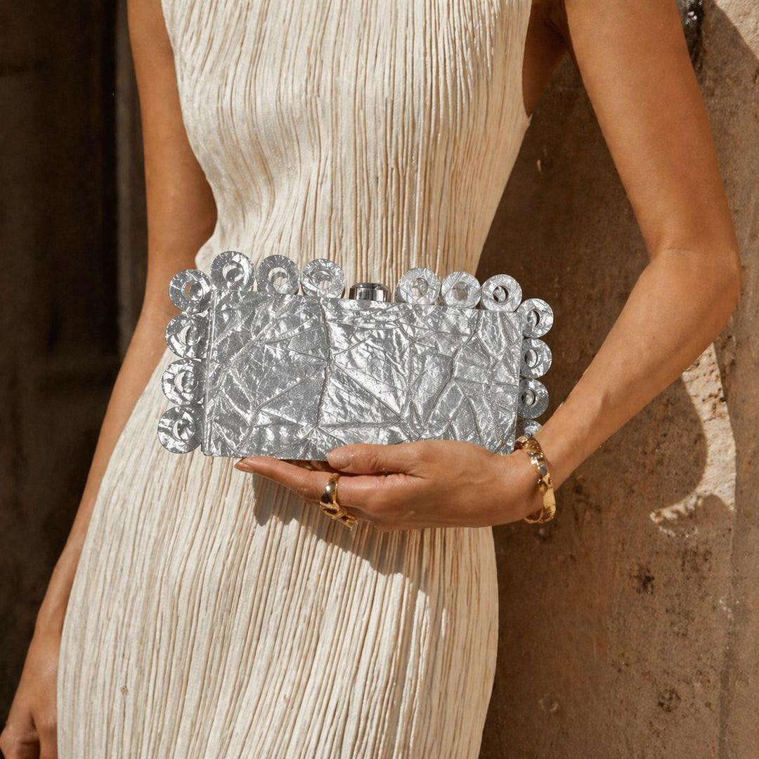 Glamorous Metallic Clutch