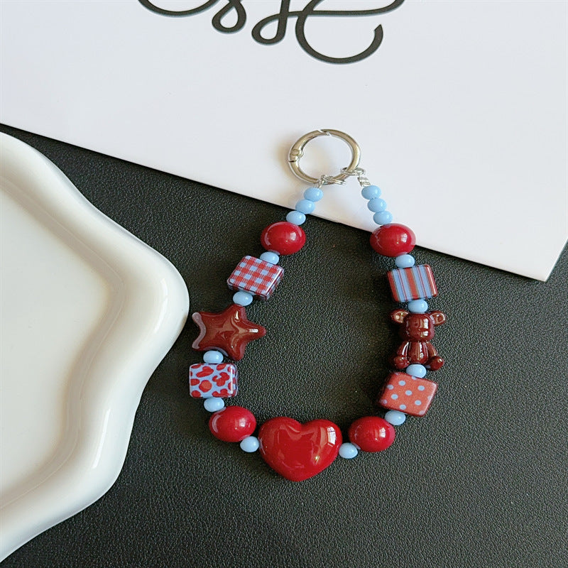Colorful Beaded Keychain Holder Stornfield 1790134999
