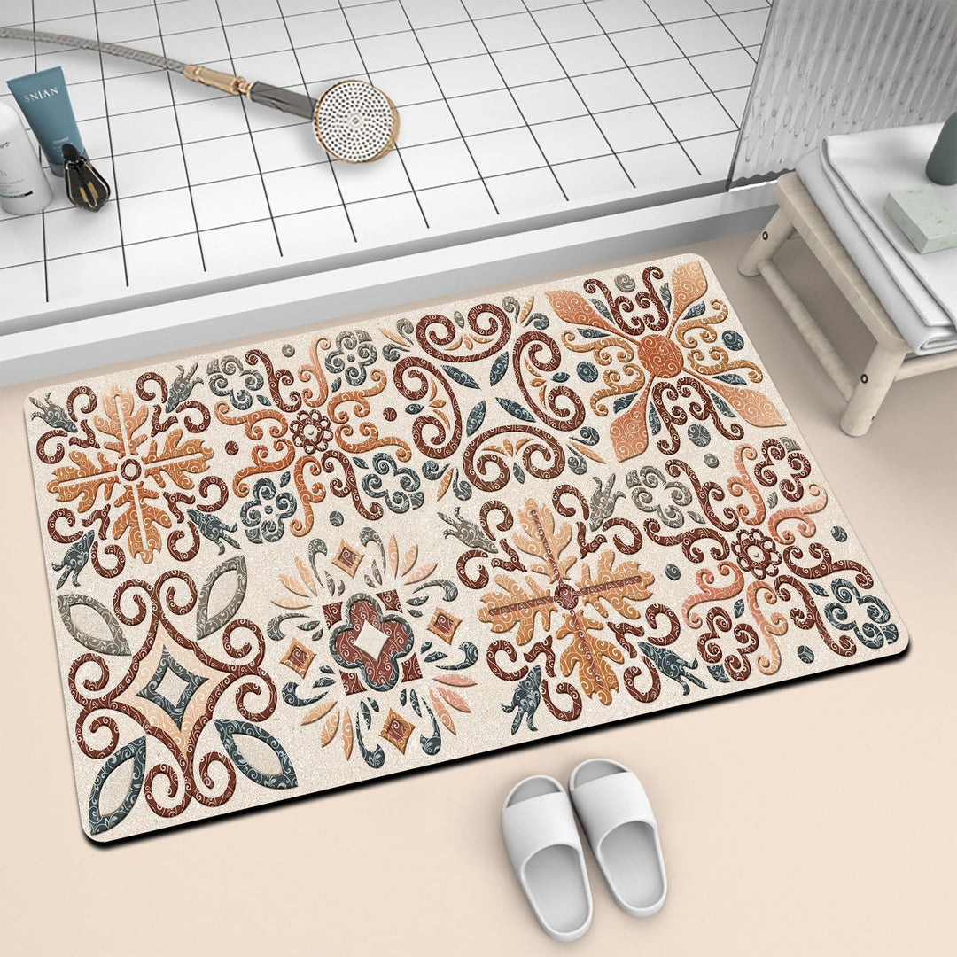 Artistic Mosaic Bath Mat Stornfield