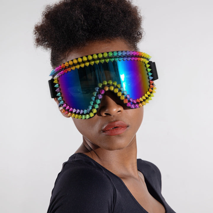 Ladies fashionable ski goggles with trendy stud design Stornfield