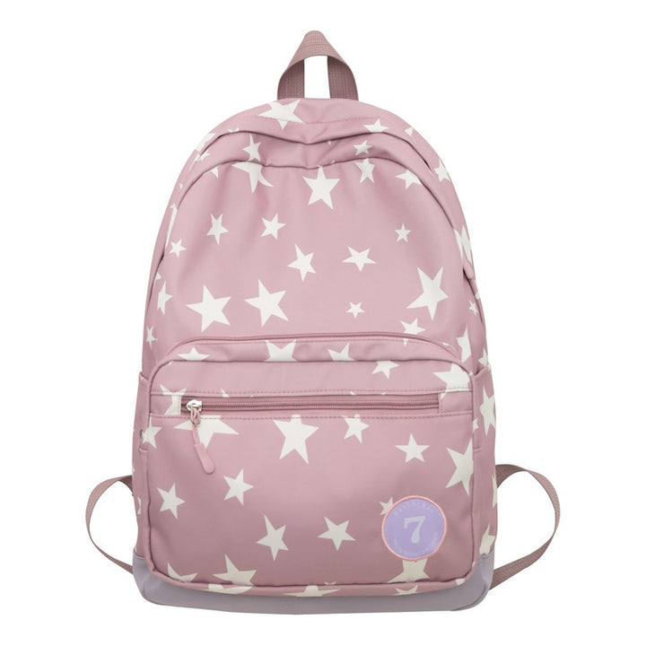Star Print Casual School Backpack Stornfield
