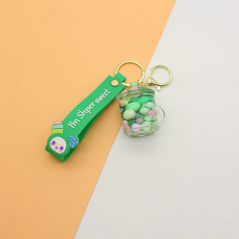 Unisex keychain with cute drinking vessel design Bowlift