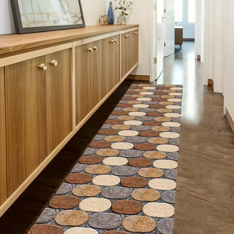 Elegant Geometric Pattern Runner Mat for Home