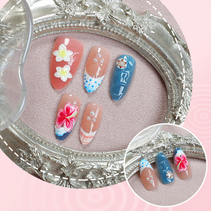 Floral-Themed Press-On Nail Set Stornfield