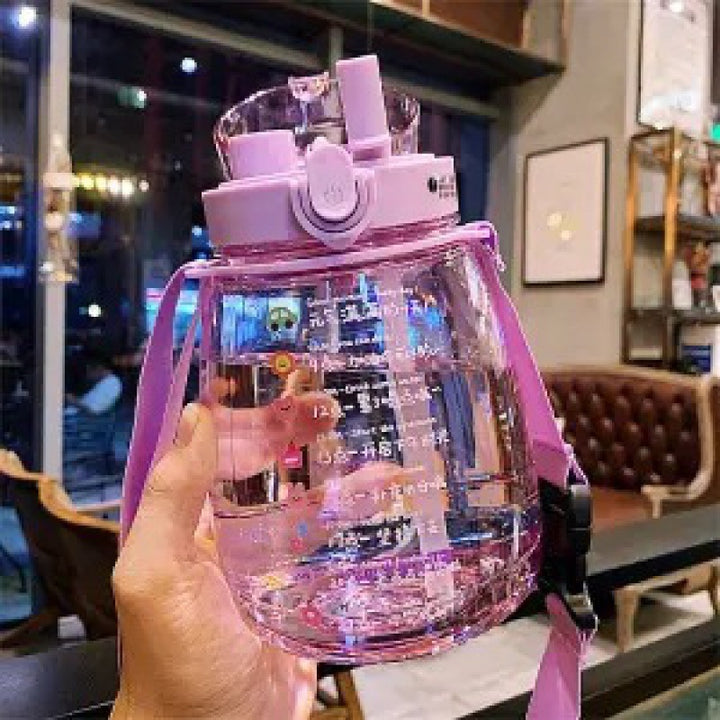 Ladies multifunctional hygiene drinking bottle with carrying strap Stornfield