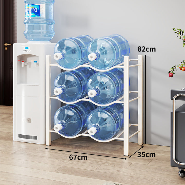 Heavy-Duty Triple-Tier Water Jug Rack for Large Bottles