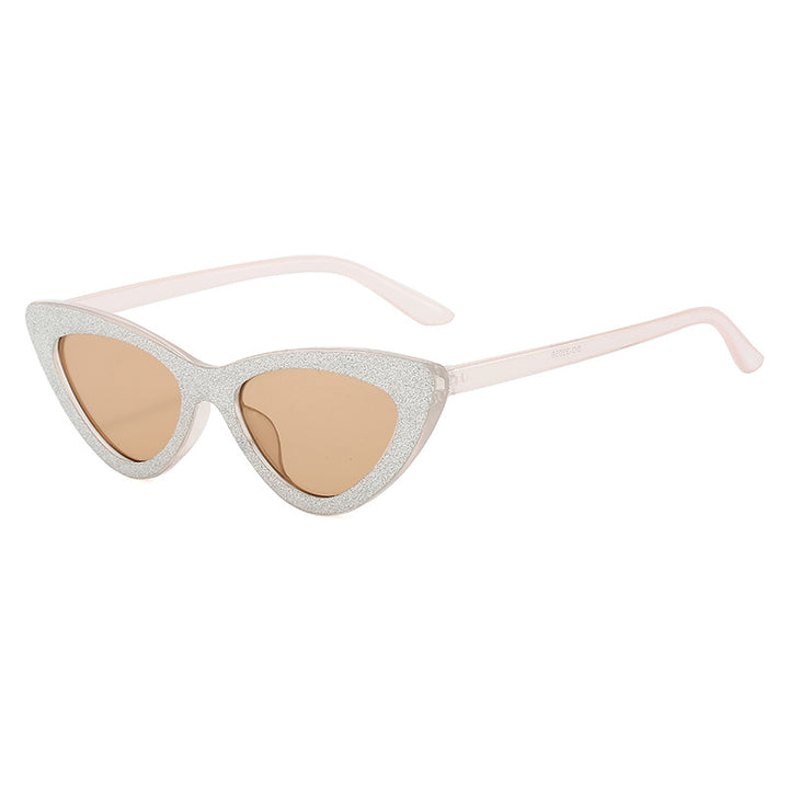 Ladies Cat-Eye Sunglasses with Glamorous Glitter Frame Stornfield