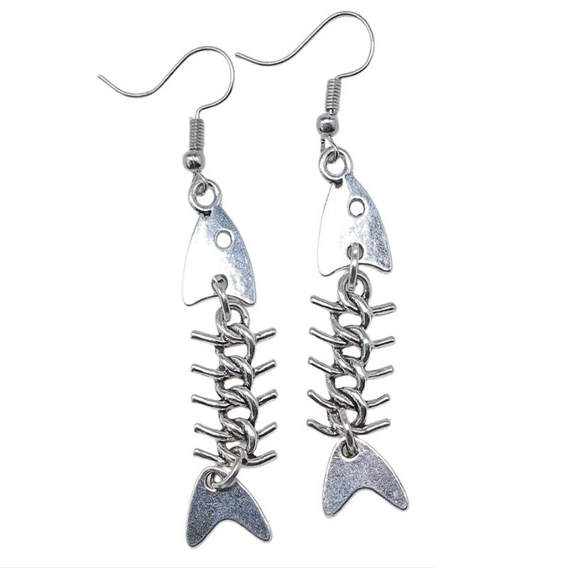 Creative Fishbone Dangle Earrings Stornfield