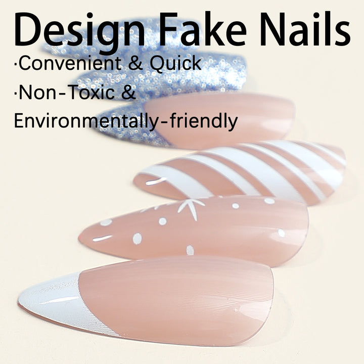 Creative nail art set with elegant patterns Stornfield
