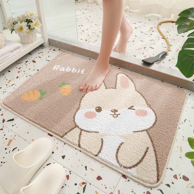 Cute Bear Theme Bath Mat
